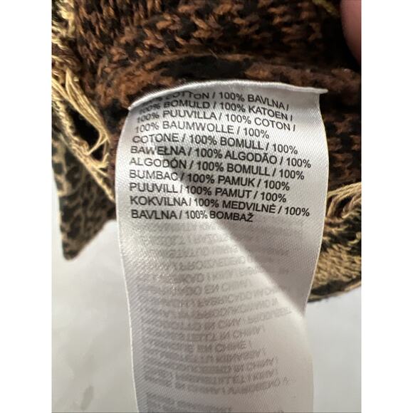 The Ragged Priest Leopard Print Oversized Sweater Distressed Knit Size S - Picture 6 of 9